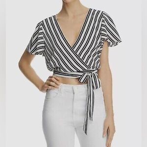 Striped Cropped Blouse